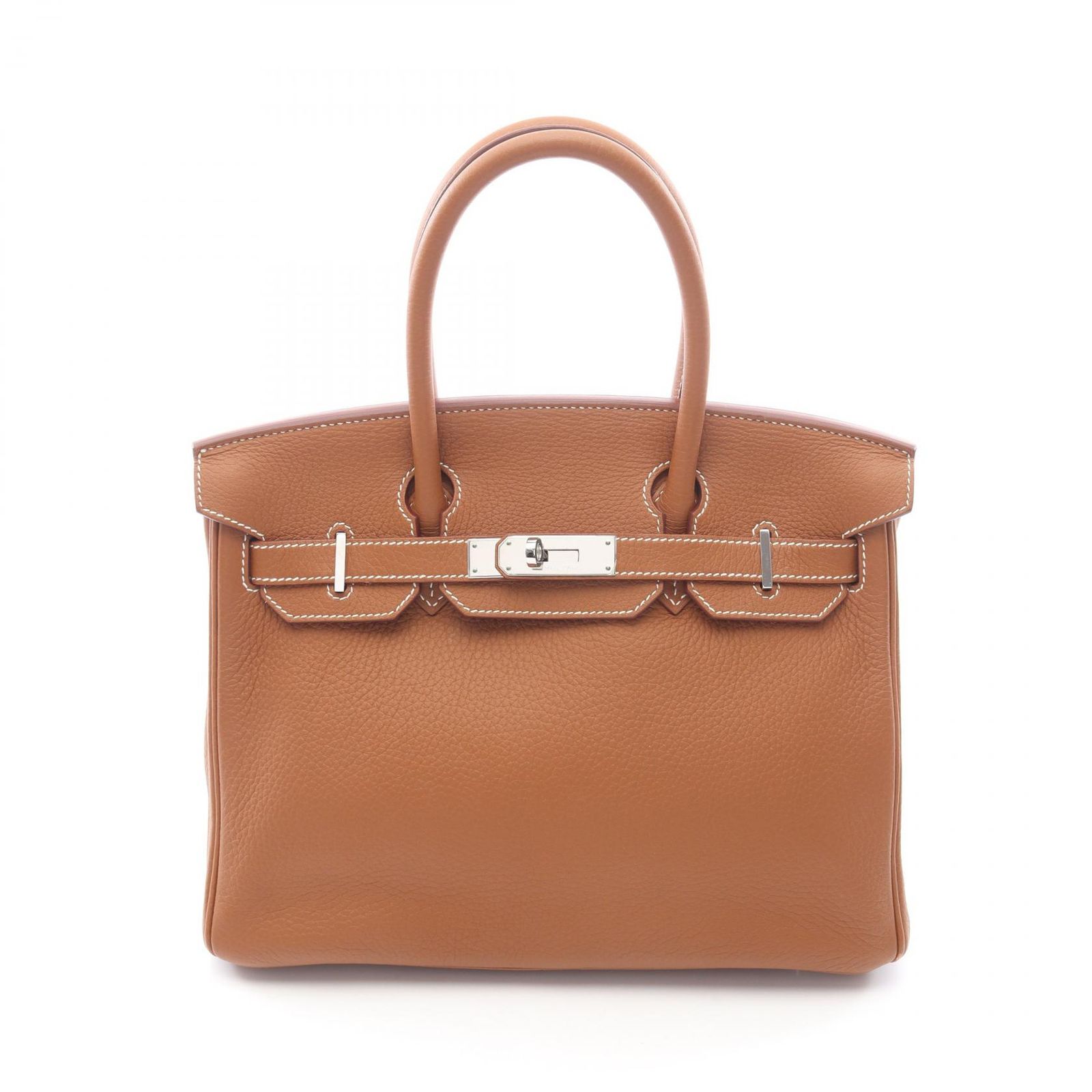 エルメス HERMES ハンドバッグ バーキン30 ゴールド レザー バーキン30 ゴールド レディース Used A