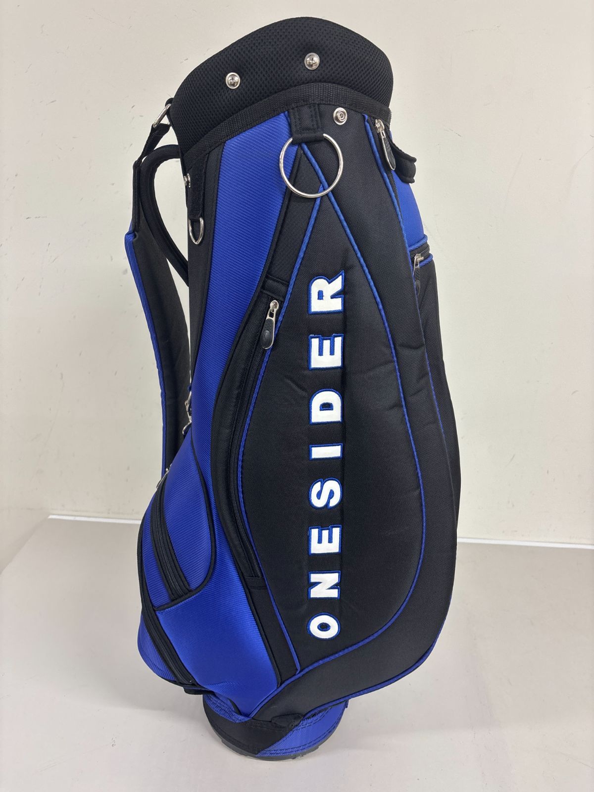 送料無料【美品】ONESIDER ワンサイダー キャディバッグ 6分割 ブルー