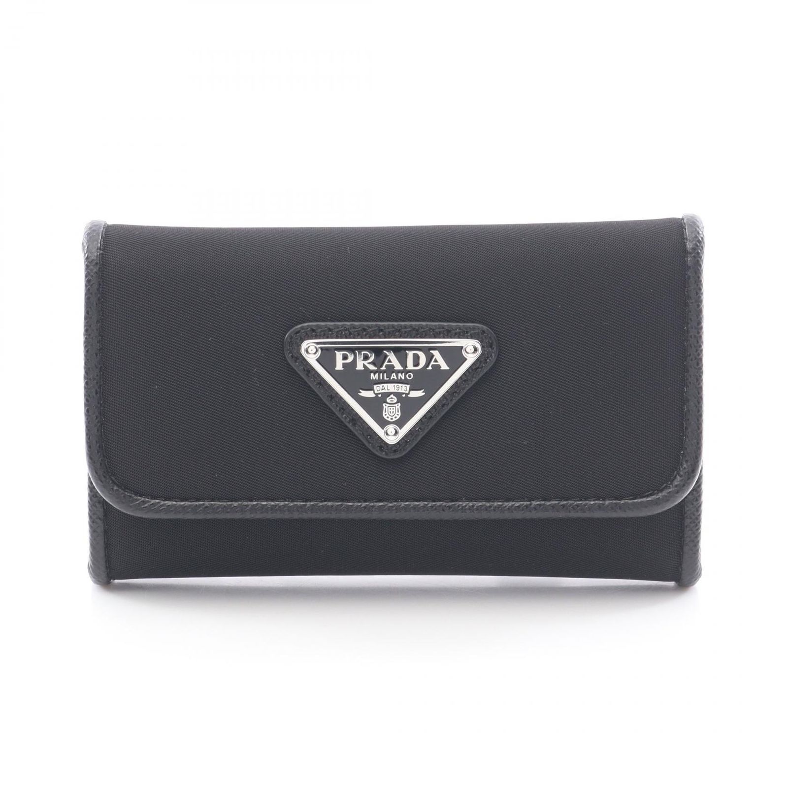 プラダ PRADA キーケース UZO TESSUTO 6連 1PG222 ブラック ナイロン 