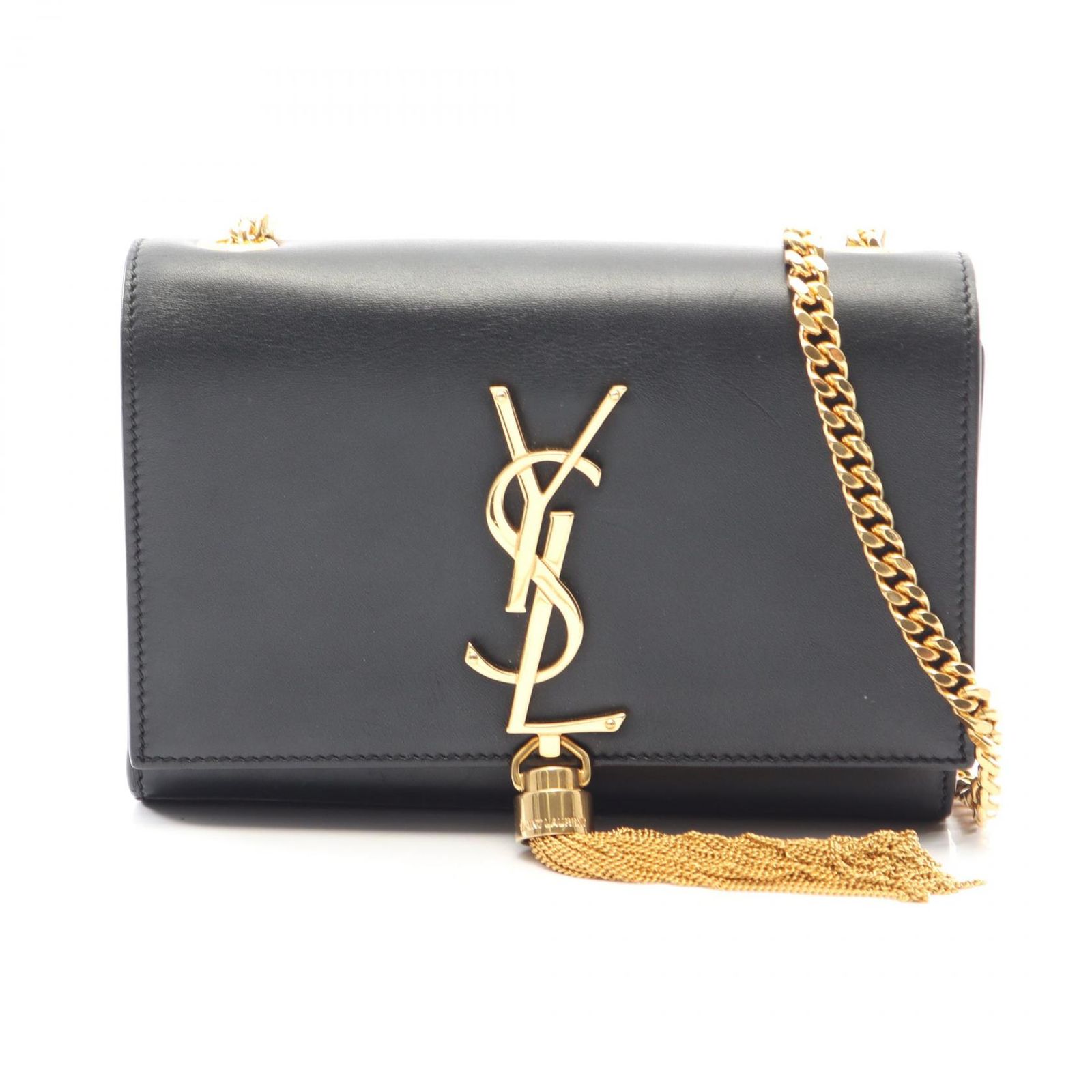 サンローランパリ SAINT LAURENT PARIS ショルダーバッグ ケイト モノグラム 354120 ブラック レザー ケイト モノグラム レディース Used A