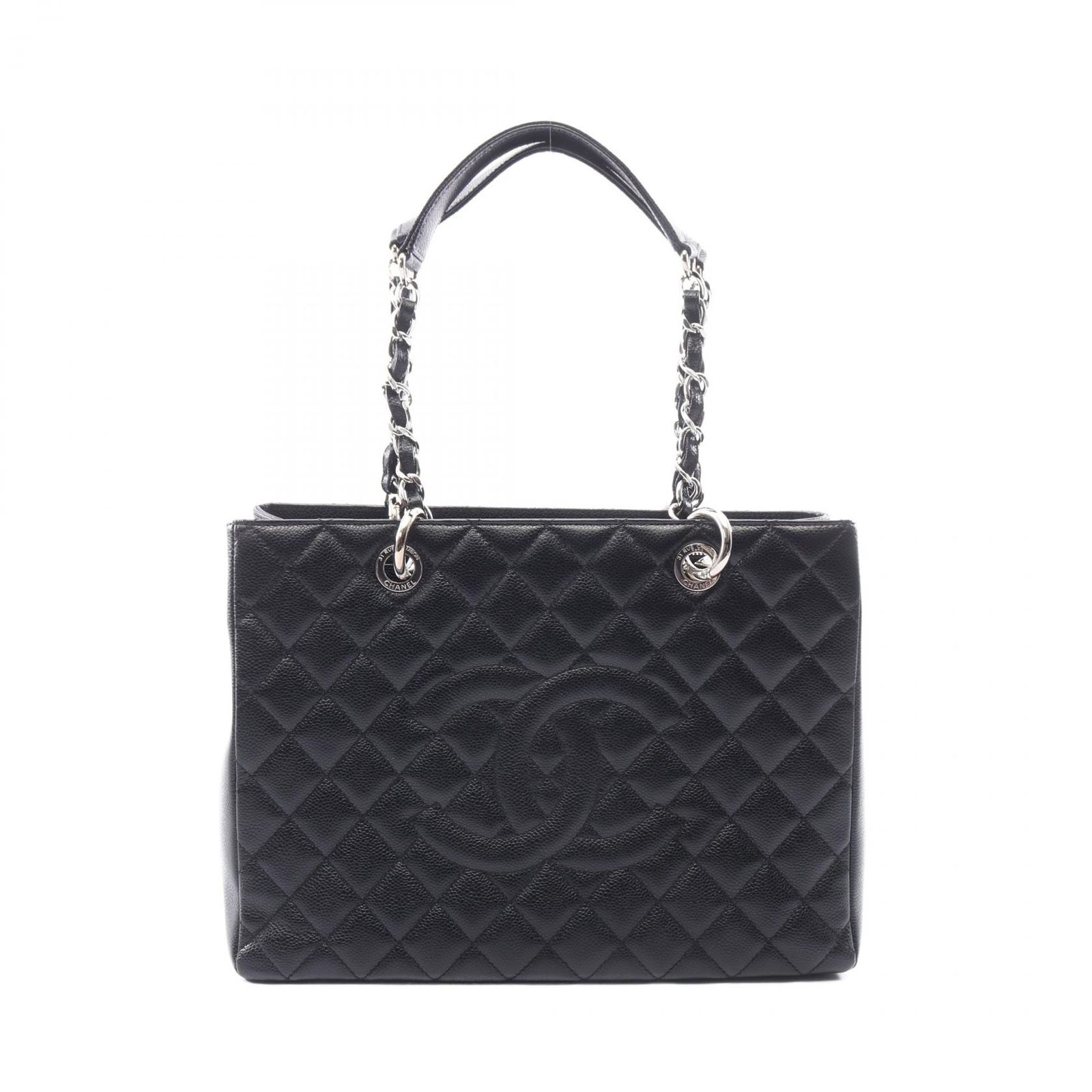 シャネル CHANEL トートバッグ マトラッセ グランドショッピング GST A50995 ブラック キャビアスキン(グレインドカーフ) GST チェーントート レディース Used A