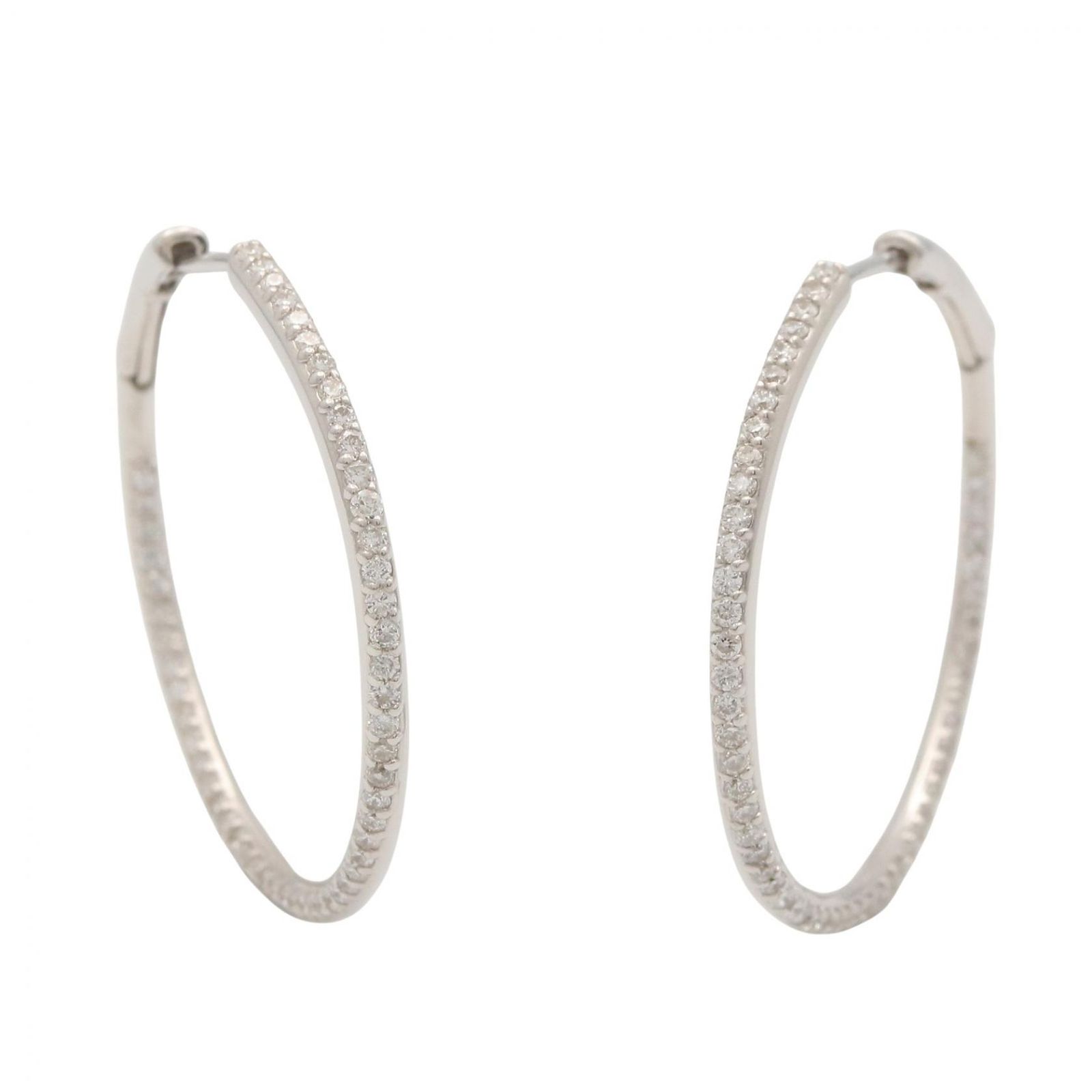 ジュエリー JEWELRY ピアス ダイヤピアス ﾀﾞｲﾔ 6.0g K18WG（ホワイトゴールド） ダイヤモンド ダイヤピアス レディース Used A