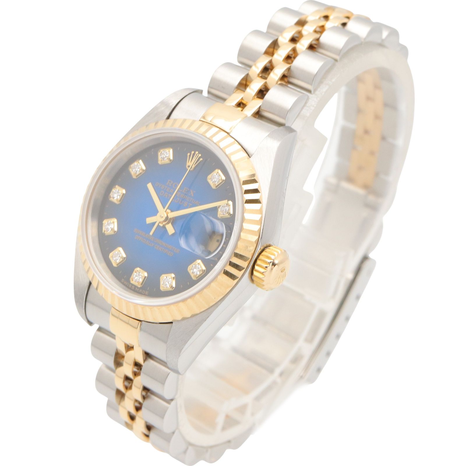 ロレックス ROLEX 腕時計 デイトジャスト 10Pダイヤ P番 79173G BG/NP 