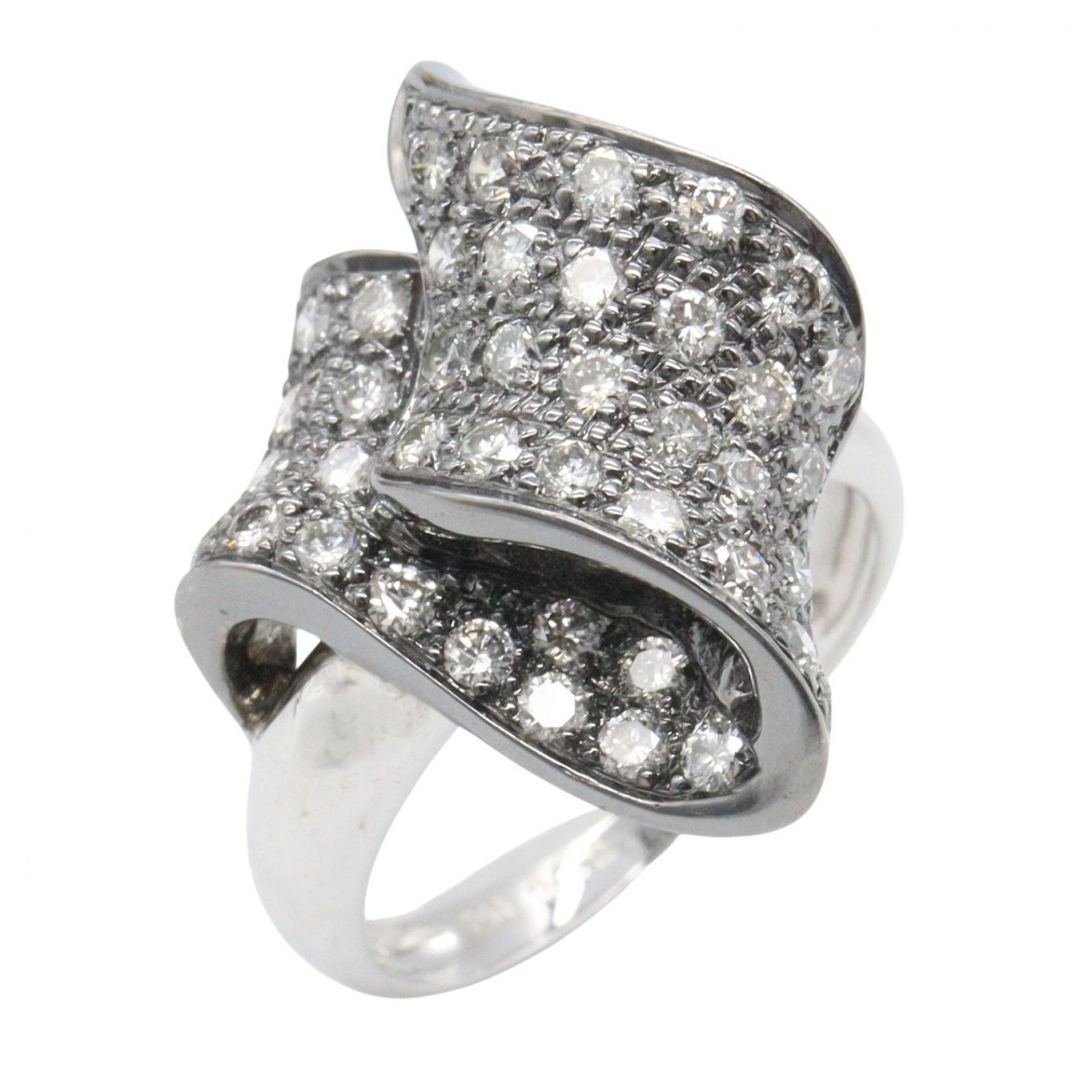 ジュエリー JEWELRY リング・指輪 ダイヤリング ﾀﾞｲﾔ 7.5g #12.5 K18WG 