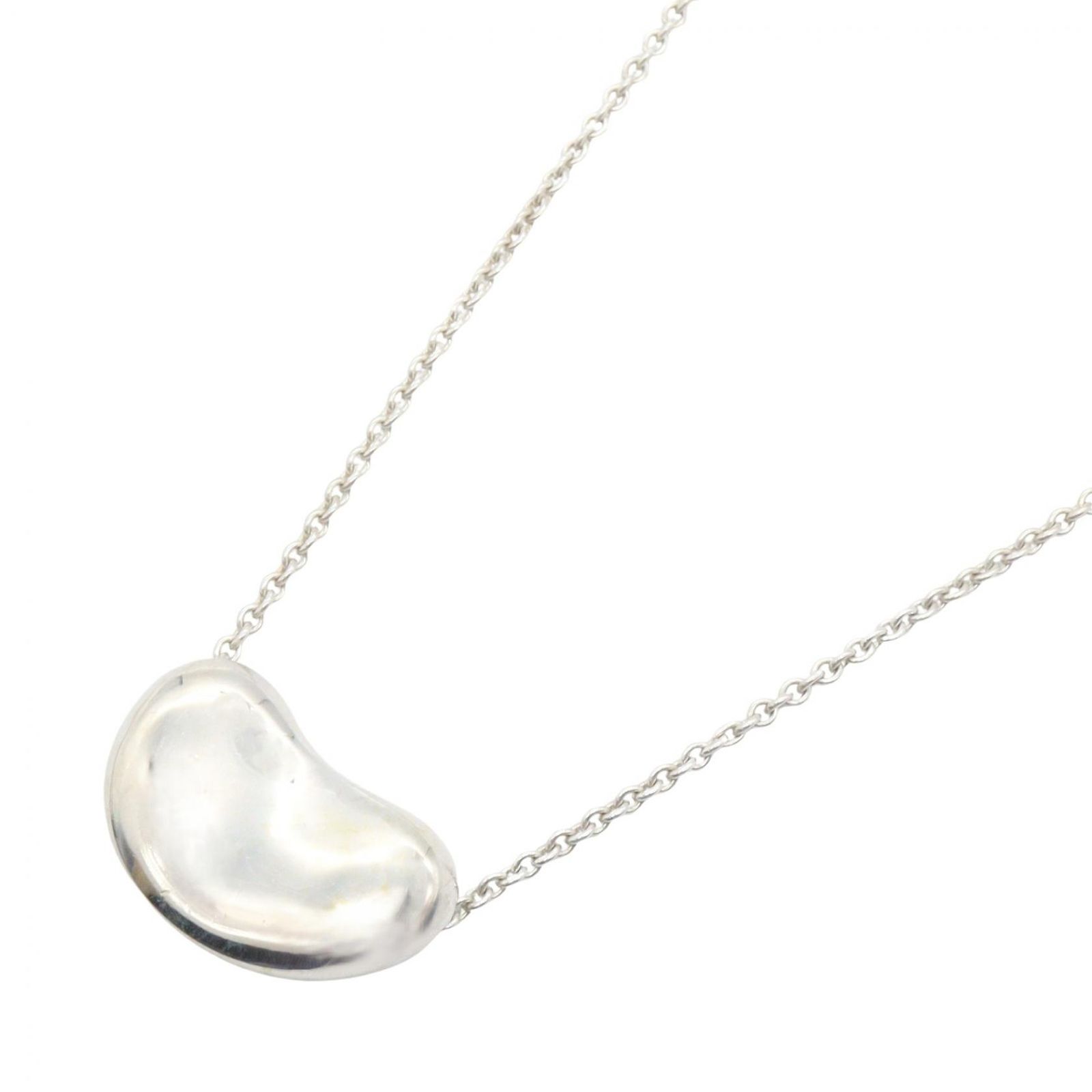 ティファニー TIFFANY&CO ネックレス ビーン ネックレス 首回り37.5㎝ シルバー925 ビーン ネックレス レディース Used A