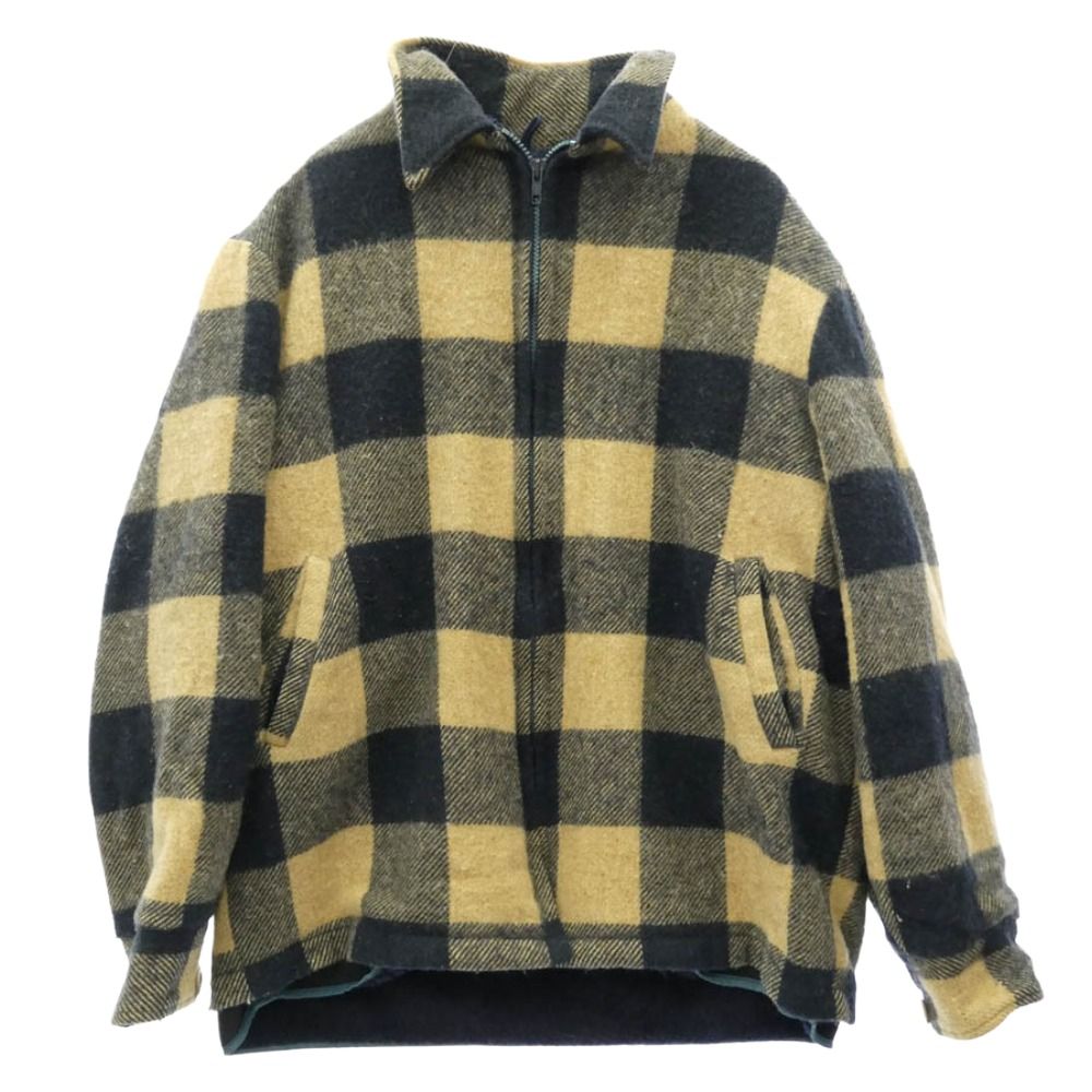WOOLRICH ウールリッチ 70s USA製 白タグ ボアライナー付き ブロックチェック ジャケット マルチカラー系 サイズ表記無し【中古】