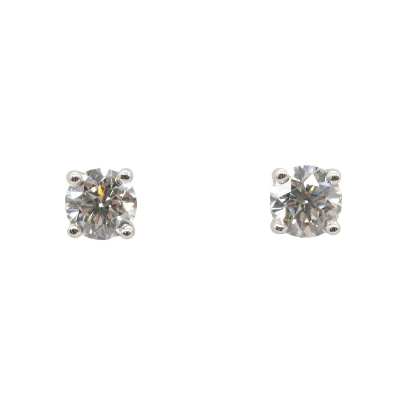 ティファニー TIFFANY＆CO ピアス ソリティアピアス I Pt950プラチナ ダイヤモンド ソリティアピアス レディース Used A