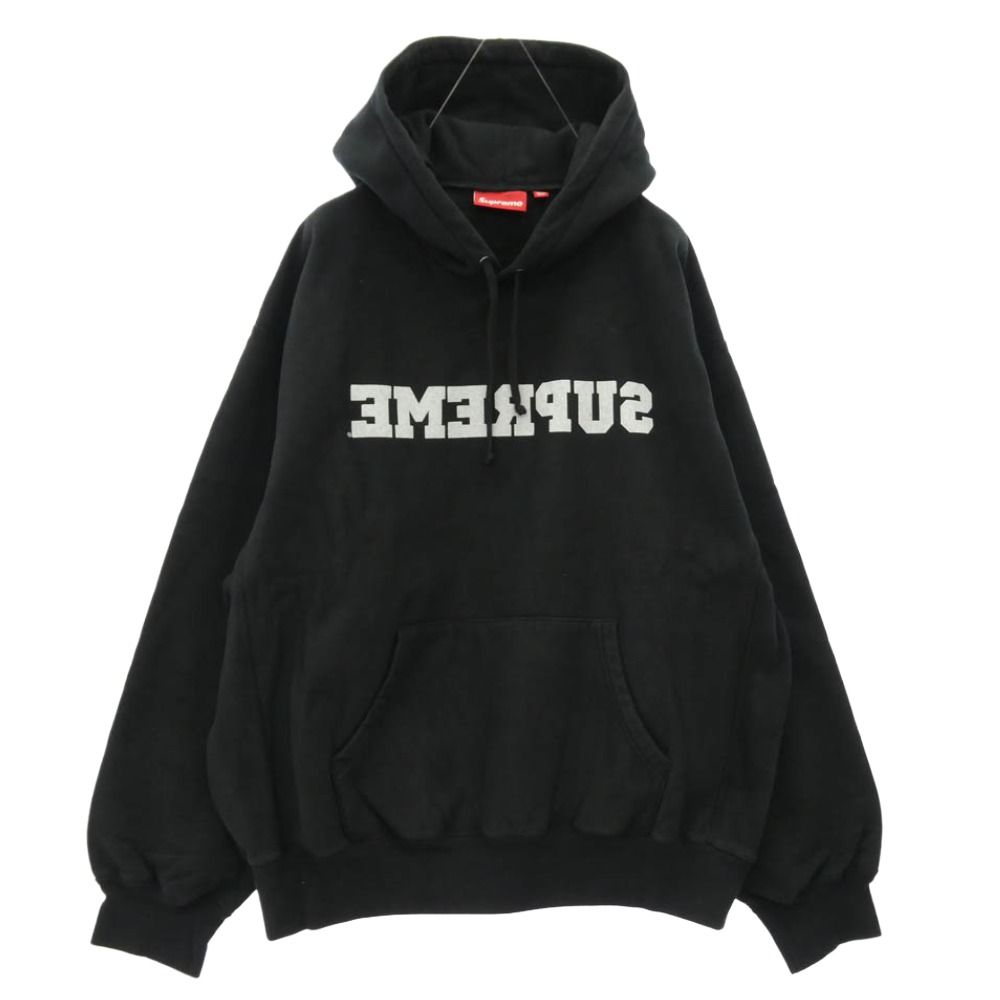 Supreme シュプリーム 25SS Reverse Hooded Sweatshirt リバース フーデッド スウェットシャツ フーディー パーカー ブラック系 L【美品】【中古】