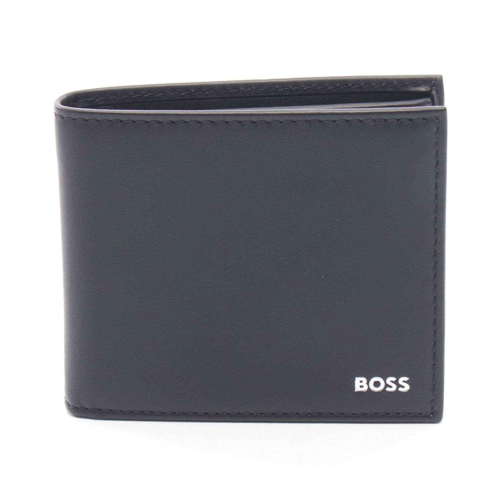 ヒューゴボス HUGO BOSS 二つ折り財布 50546152001 ブラック レザー 二つ折り財布 メンズ 新品