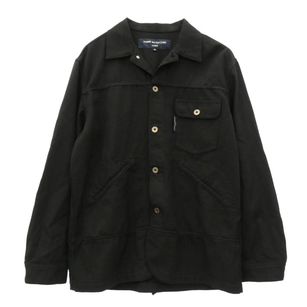 COMME des GARCONS HOMME コムデギャルソンオム HG-J002 AD2020 製品染め ウール ジャケット ブラック系 S【中古】