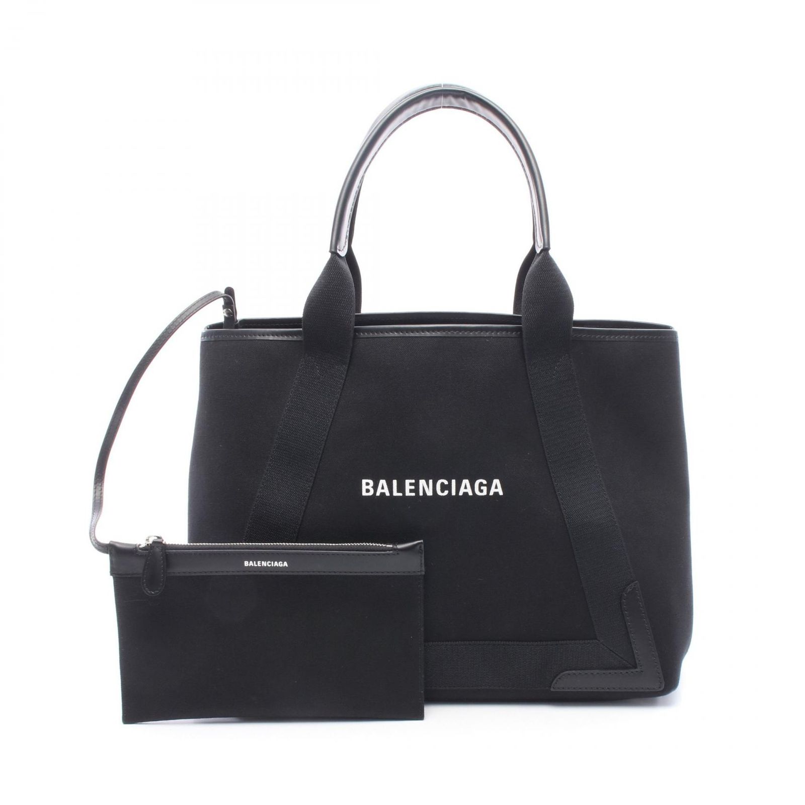 バレンシアガ BALENCIAGA トートバッグ NAVY CABAS NEW M ネイビーカバ 