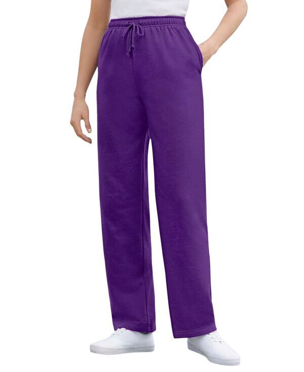 ウーマン ウィズイン レディース ボトムス カジュアルパンツ パンツ スウェットパンツ フリース Woman Within Womens Within BetterFleece PullOn Drawstring Sweatpants Radiant purp