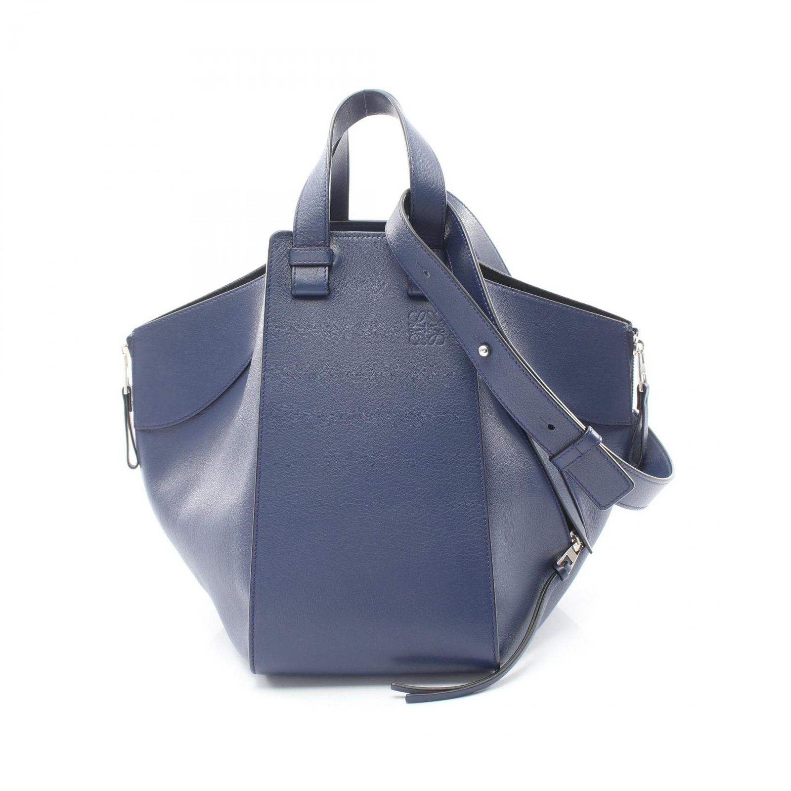 ロエベ LOEWE ハンドバッグ HAMMOCK MEDIUM ハンモック ミディアム 2WAY ネイビー レザー ハンモック ミディアム レディース Used A 105,400円