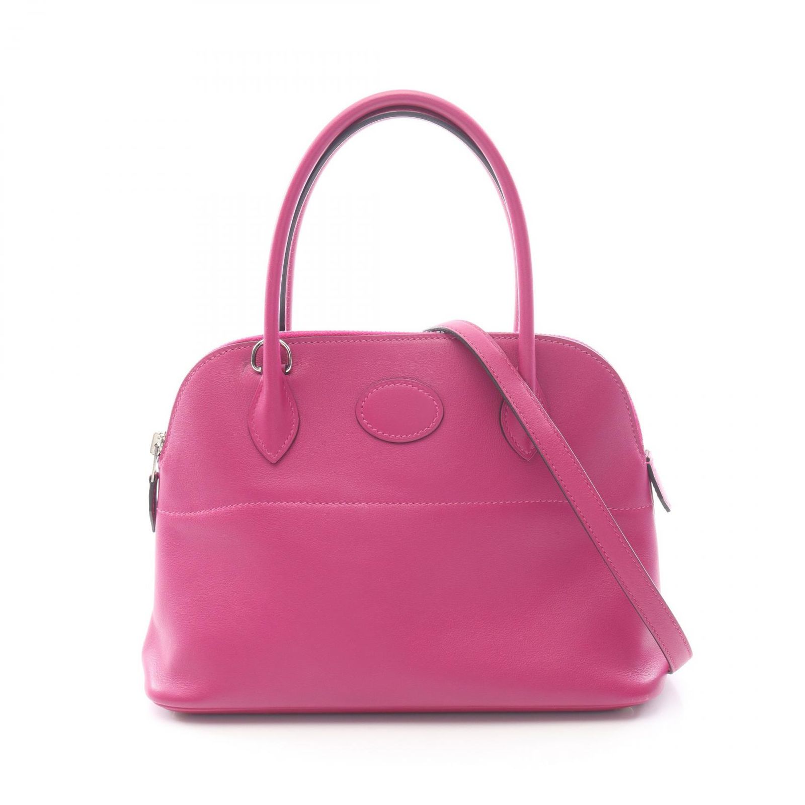 エルメス HERMES ハンドバッグ ボリード27 2WAY ローズパープル レザー カーフ（牛革） ボリード27 ローズパープル レディース Used A