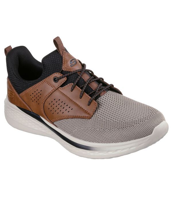 スケッチャーズ メンズ シューズ スニーカー リラックスフィット Skechers Mens Relaxed Fit Slade Breyer Casual Sneakers from Finish Line BrownTan