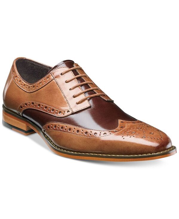 ステイシーアダムス メンズ シューズ オックスフォード ウィングチップ Stacy Adams Mens Tinsley Wingtip Oxfords TanBrown ブラウン