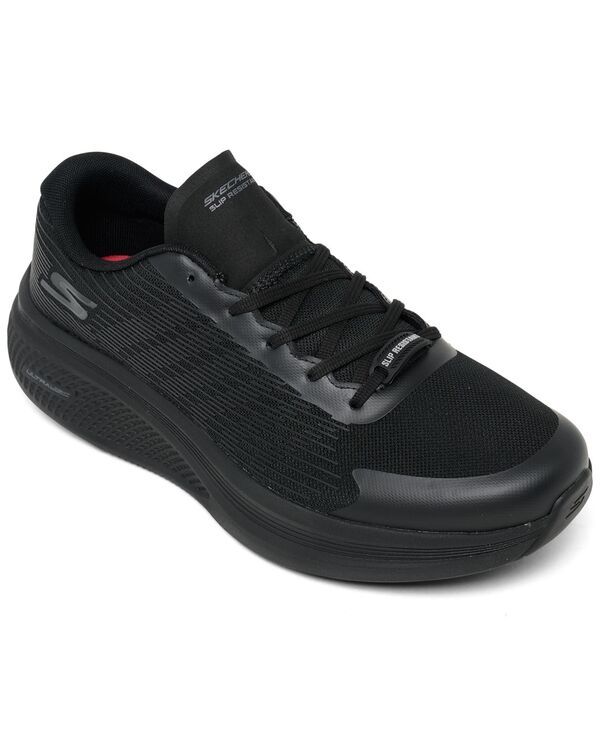 スケッチャーズ メンズ シューズ スニーカー Skechers Mens GO RUN Elevate 20 Work SlipResistant WideWidth Casual Sneakers from Finish Line Black ブラック