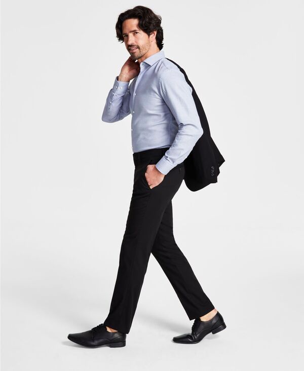 ケネスコール メンズ ボトムス カジュアルパンツ パンツ Kenneth Cole Reaction Mens TechniCole Suit Separate SlimFit Pants Black ブラック