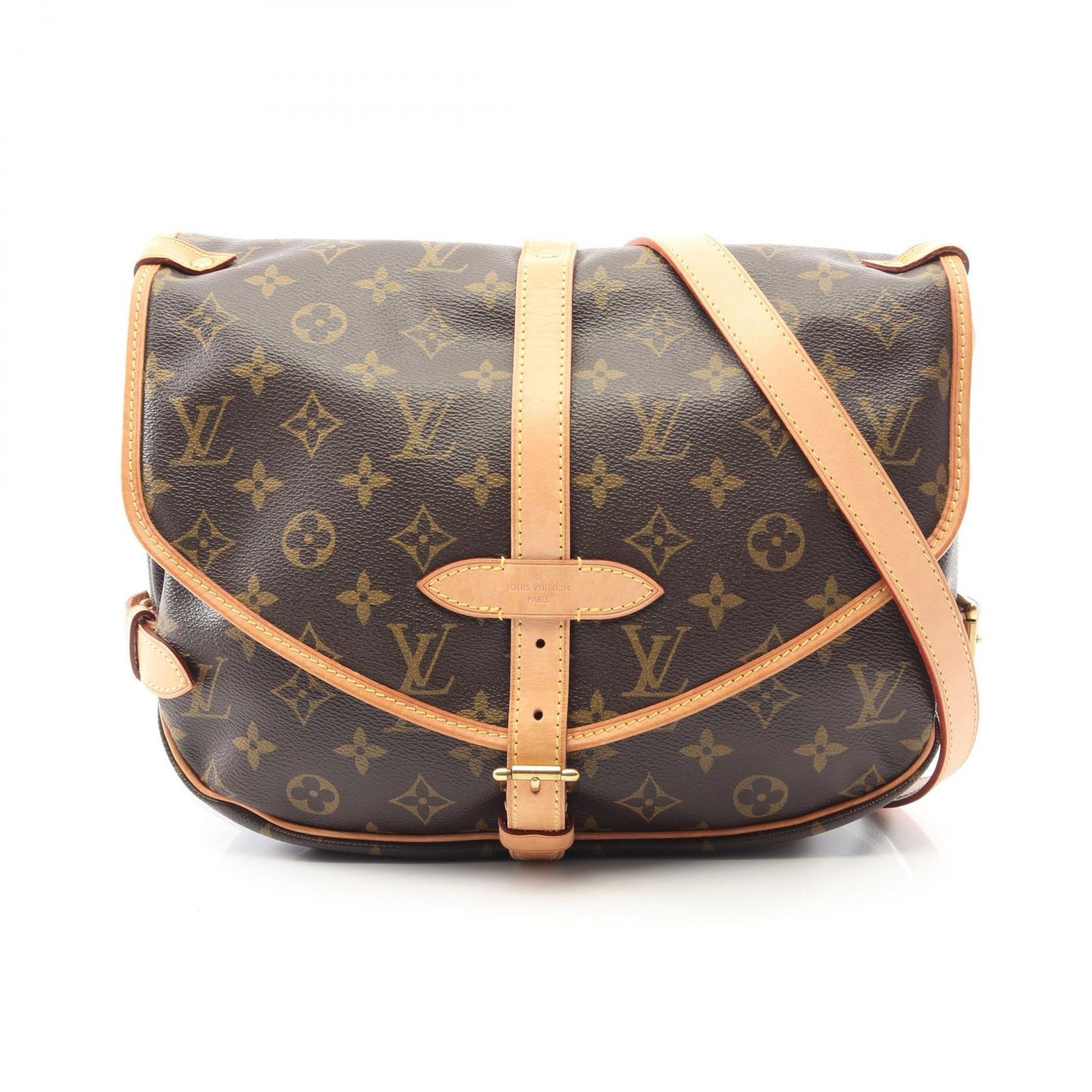 ルイ・ヴィトン LOUIS VUITTON ショルダーバッグ ソミュールMM M40710 PVCコーティングキャンバス レザー ソミュールMM レディース Used A