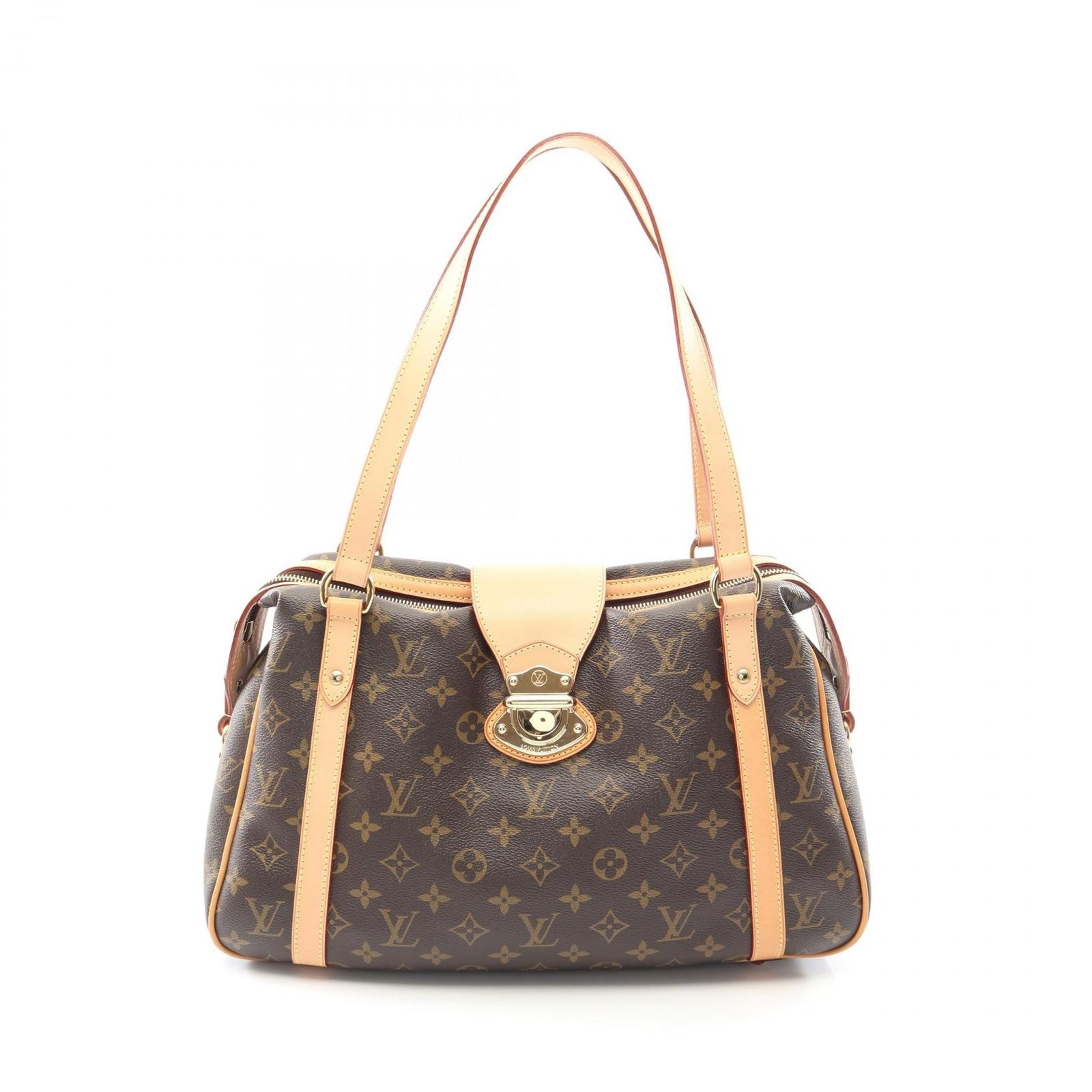 ルイ・ヴィトン LOUIS VUITTON ショルダーバッグ ストレーザPM M51186 PVCコーティングキャンバス レザー ストレーザPM レディース Used A