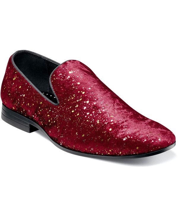 ステイシーアダムス メンズ シューズ ドレスシューズ ローファー Stacy Adams Mens Stellar Plain Toe Slip On Loafer Burgundy バーガンディ