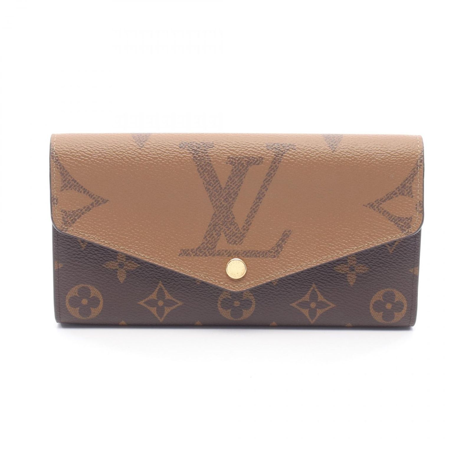 ルイ・ヴィトン LOUIS VUITTON 二つ折り長財布 ポルトフォイユ サラ M80726 PVCコーティングキャンバス ポルトフォイユ・サラ レディース Used A