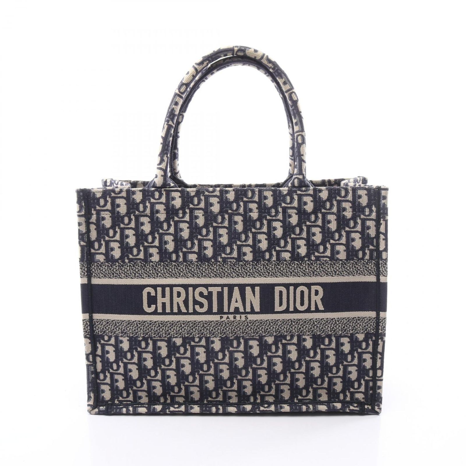 ディオール Dior トートバッグ BOOK TOTE ブックトート ミディアム オブリークエンブロイダリー M1296ZRIW_M828 ネイビー キャンバス ブックトート ミディアム レディース