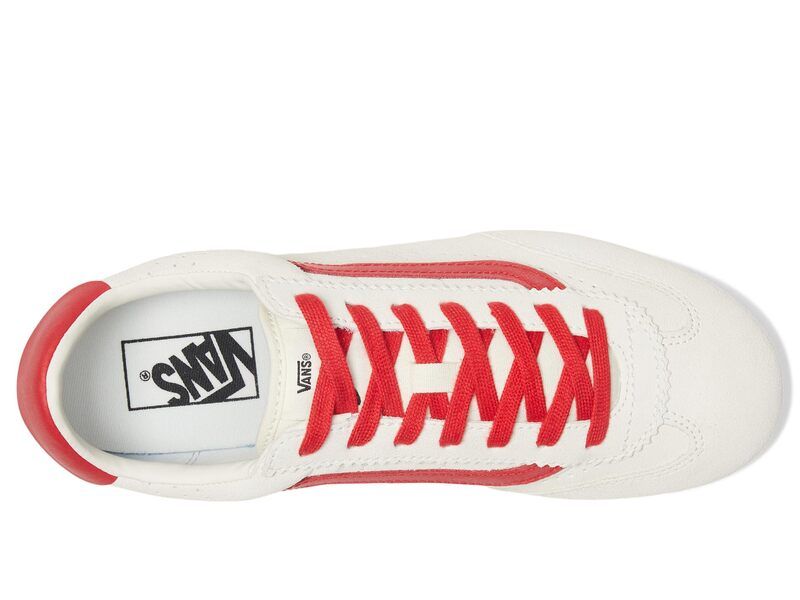 バンズ メンズ シューズ スニーカー Vansuper Lowpro Suede MarshmallowRacing Red レッド バンズ メンズ シューズ スニーカー Vansuper Lowpro Suede MarshmallowRacing Red レッド