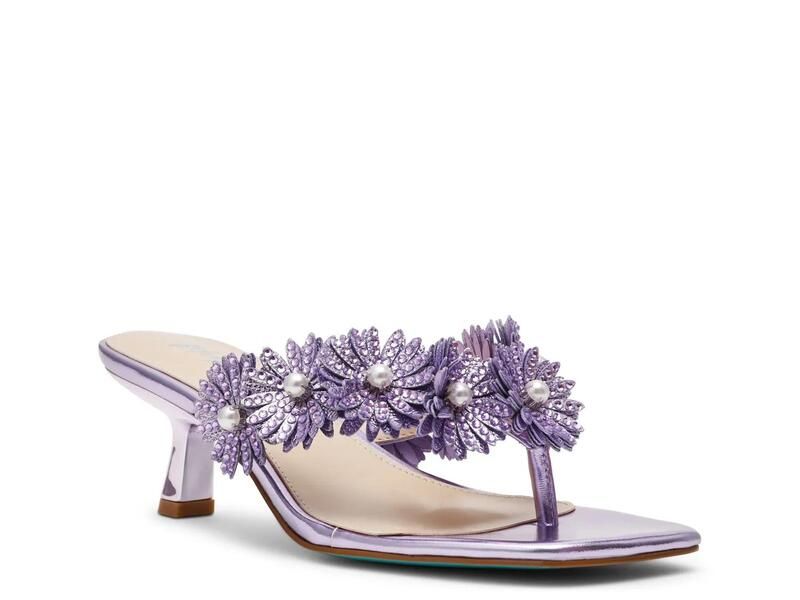 ベッツィジョンソン レディース シューズ サンダル Betsey JohnsonLesli Sandal Metallic Purple パープル