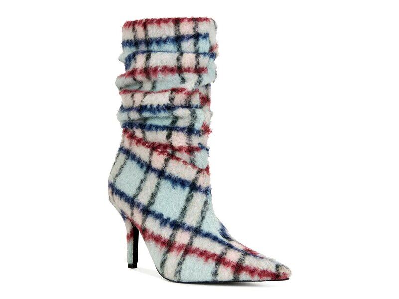 アザレア ワン レディース シューズ ブーツ・レインブーツ Azalea Wang Sanjiv Bootie BlueMulticolor ブルー