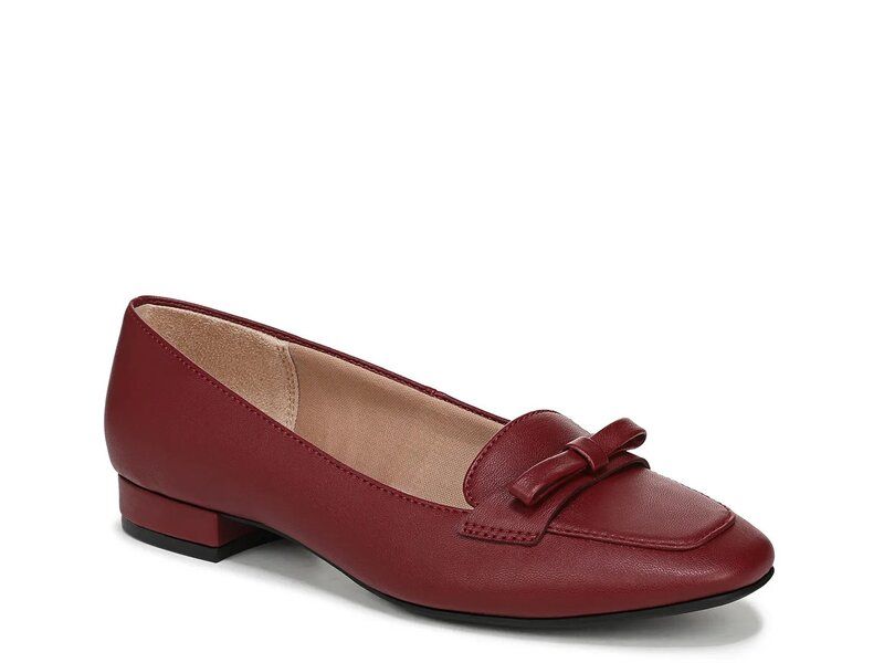 ライフストライド レディース シューズ スリッポン・ローファー LifeStride Claudine Loafer Dark Red レッド