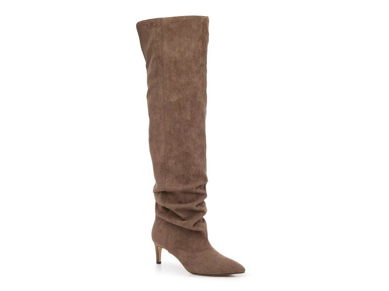 マッデンガール レディース シューズ ブーツ・レインブーツ Madden Girl Stassi OvertheKnee Boot Taupe トープ