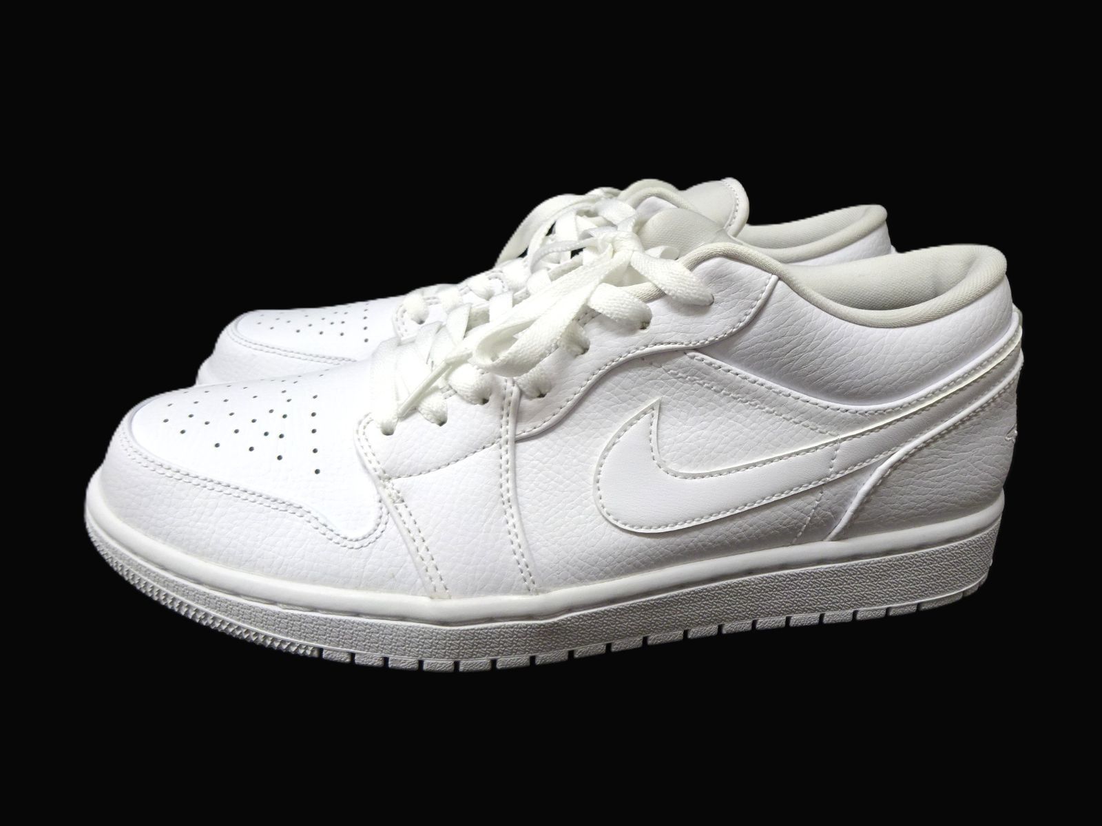 【未使用黒タグ付】NIKE ナイキ AIR JORDAN 1 LOW トリプルホワイト 553558-112 28.0cm US10 スニーカー