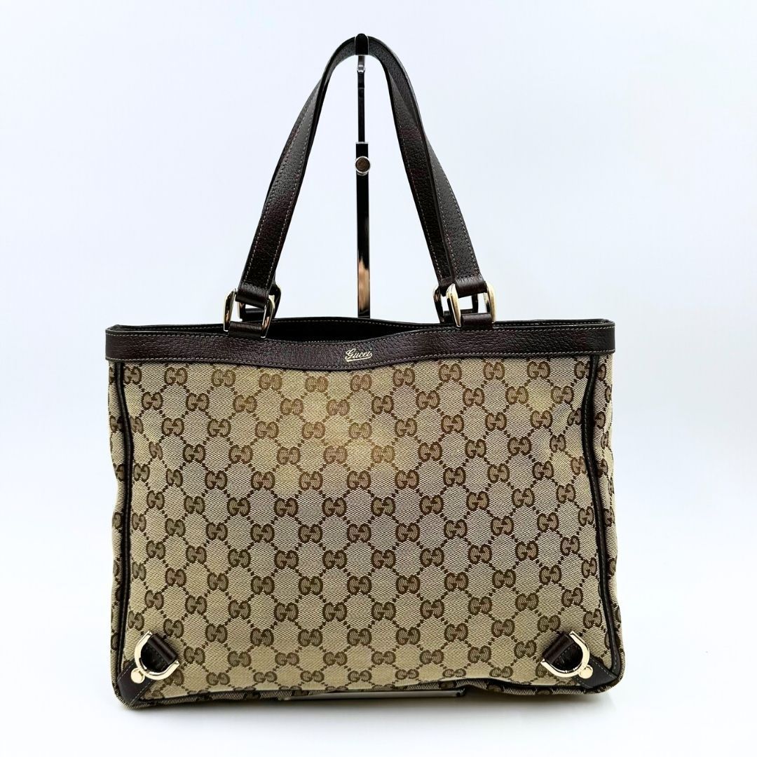 美品】Gucci アビー GGキャンバス トートバッグ - メルカリ