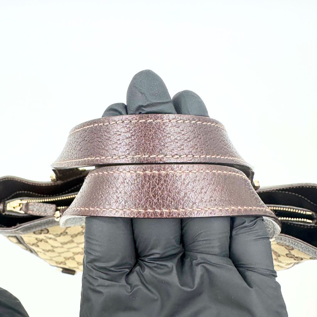 美品】Gucci アビー GGキャンバス トートバッグ - メルカリ