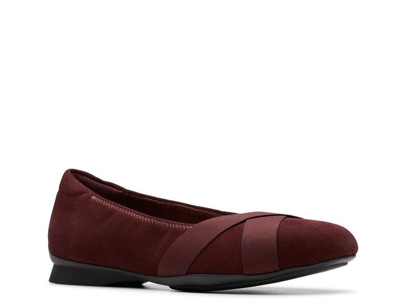 クラークス レディース シューズ スリッポン・ローファー Clarks Jazmynn Gem SlipOn Merlot Suede