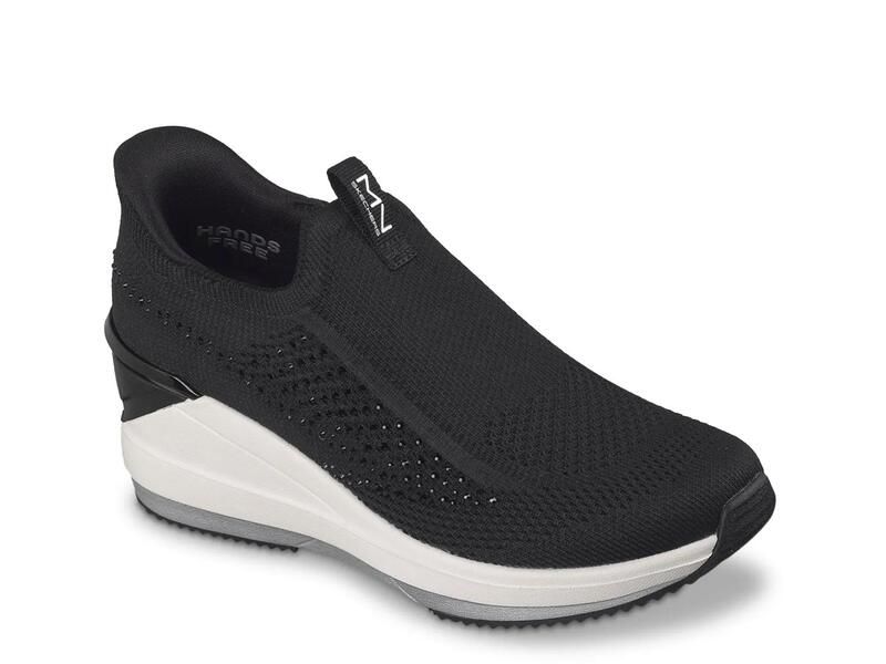 スケッチャーズ レディース シューズ スリッポン・ローファー SkechersTriple Wedge Milee Wedge SlipOn Black ブラック