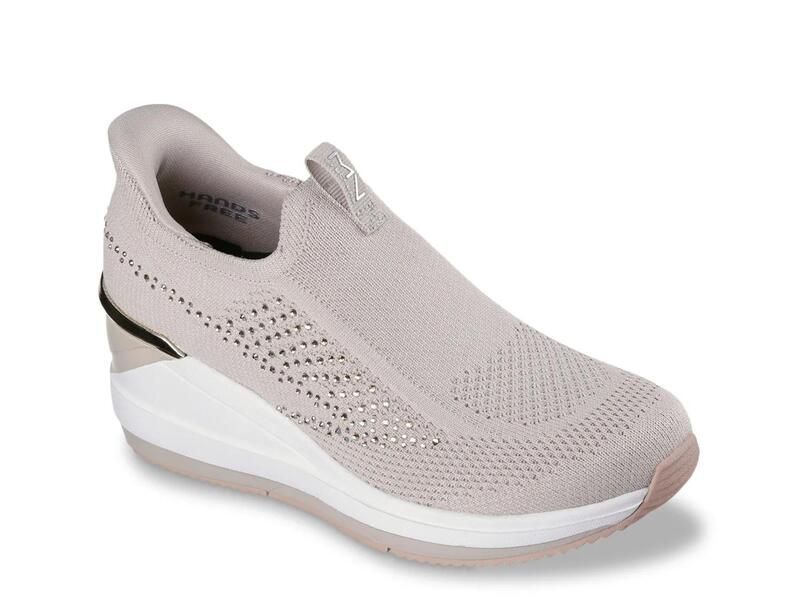 スケッチャーズ レディース シューズ スリッポン・ローファー SkechersTriple Wedge Milee Wedge SlipOn Taupe トープ