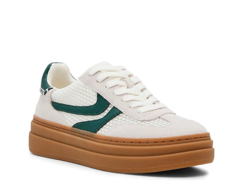 スティーブ マデン レディース シューズ スニーカー プラットフォーム Steve Madden Dodge Platform Sneaker Womens WhiteDark Green ホワイト