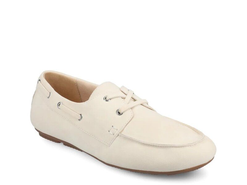 ジャーニー レディース シューズ Journee Naomi Boat Shoe Bone White ホワイト