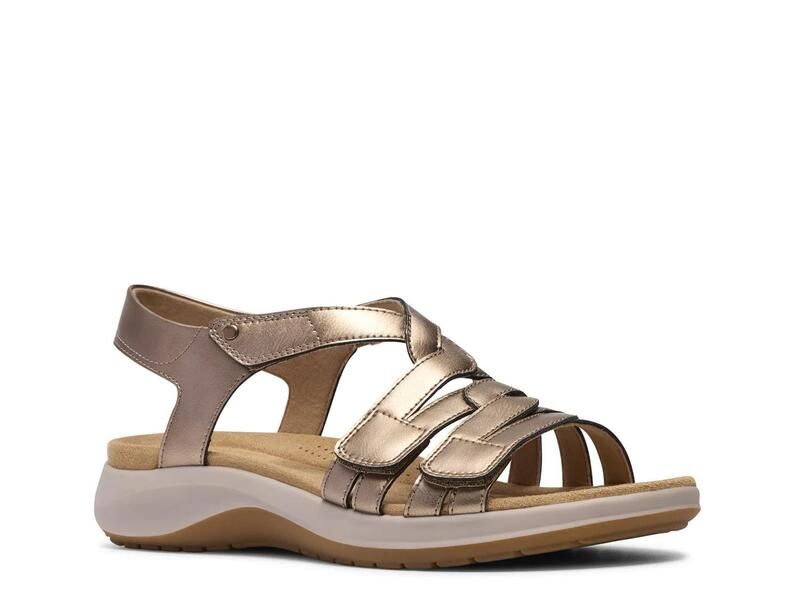 クラークス レディース シューズ サンダル Clarks Maelynn Paige Sandal Gold Metallic ゴールド