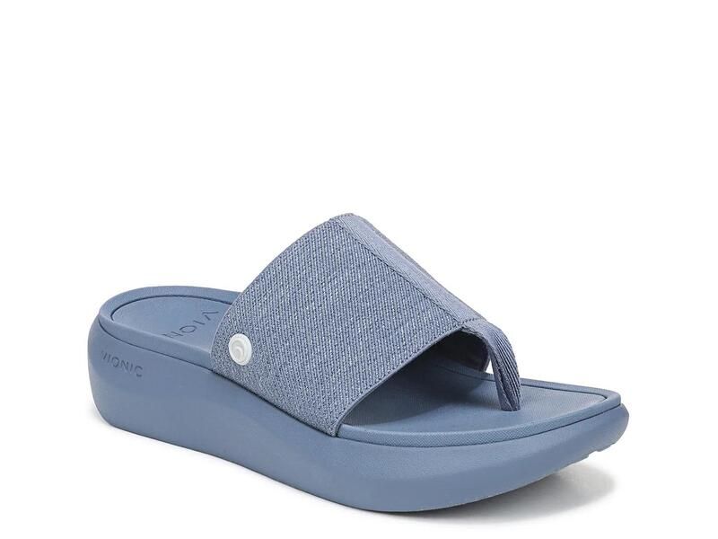 バイオニック レディース シューズ サンダル Vionic Aqua Wedge Sandalight Blue ブルー