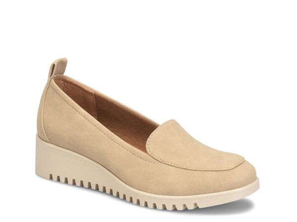 ユーロソフト レディース シューズ スリッポン・ローファー Eurosoft Dawn Wedge Loafer Beige ベージュ