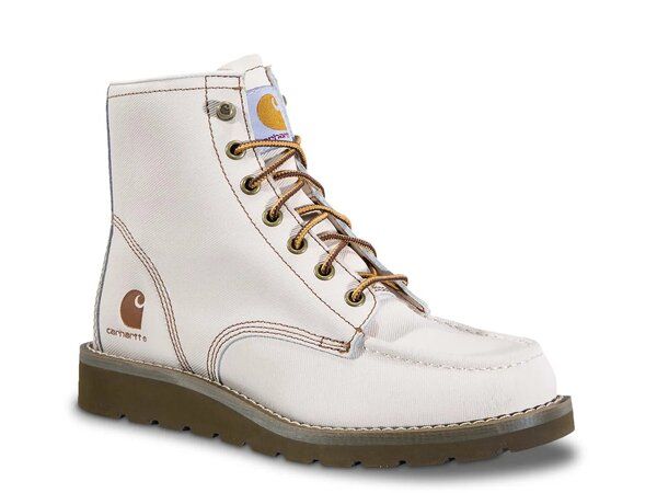 カーハート レディース シューズ ブーツ・レインブーツ Carhartt 6 Moc Toe Wedge Bootie Off White オフホワイト