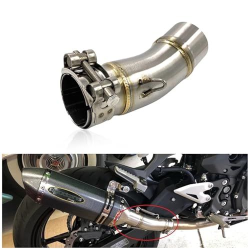 【MOTOR KANTO】 Kawasaki用マフラー ニンジャ250 Z250 Ninja400 Z400 中間パイプ エキゾーストパイプ 中間パイプ バイクサイレンサー スリップオンマフラー (ステンレス)kk 6,320円