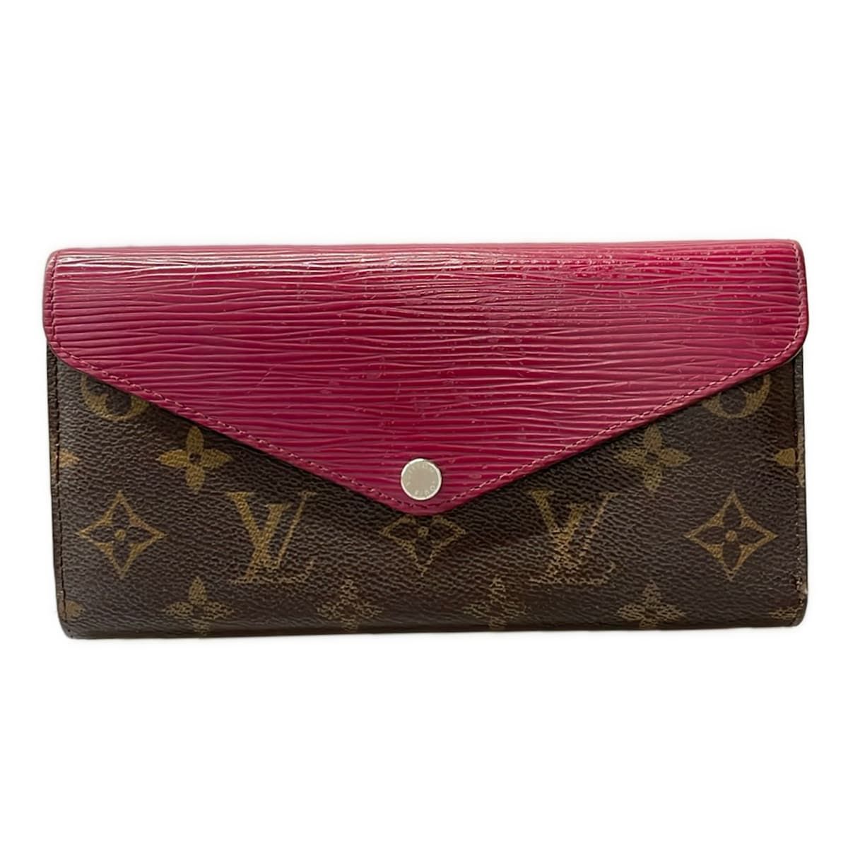 LOUIS VUITTON(ルイヴィトン) 長財布 モノグラム ポルトフォイユマリールーロン M60498 フューシャ レザー