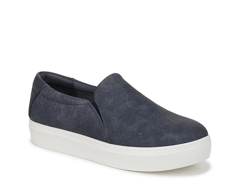 ドクター・ショール レディース シューズ スリッポン・ローファー プラットフォーム スニーカー Dr Scholls Madison Cloud Platform SlipOn Sneaker Navy Fabric ネイビー