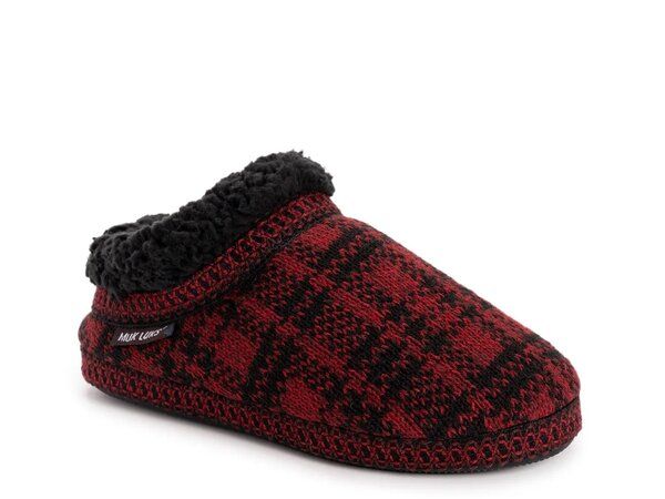 ムクルクス レディース シューズ サンダル MUK LUKS Colette Slipper RedBlack Plaid ブラック