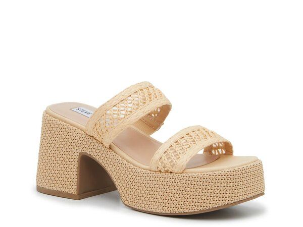スティーブ マデン レディース シューズ サンダル プラットフォーム Steve Madden Rainee Platform Sandal Tan タン