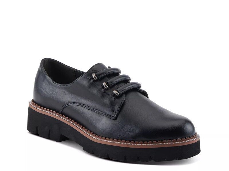 パトリシア レディース シューズ オックスフォード プラットフォーム Patrizia Hazelina Platform Oxford Black ブラック